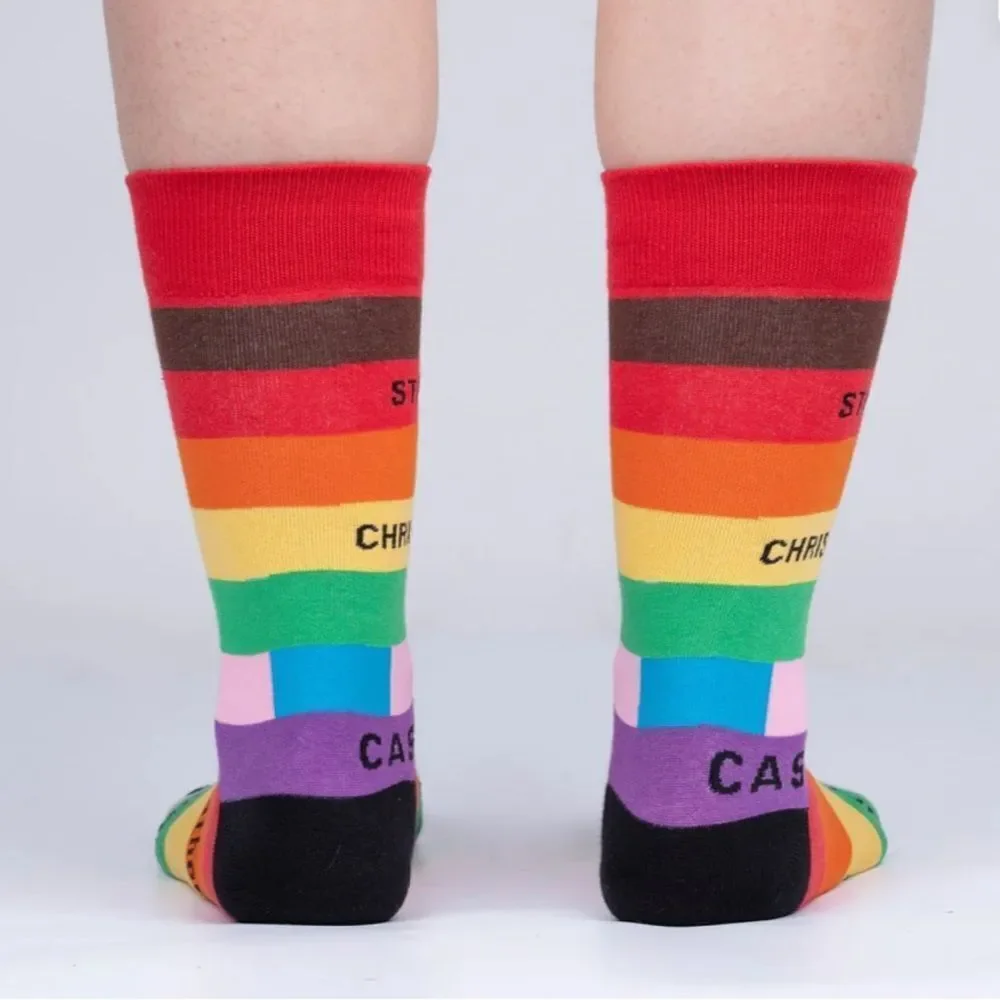 NWT Sock it to Me Streets of Pride Unisex Crew Socks (M/L)
